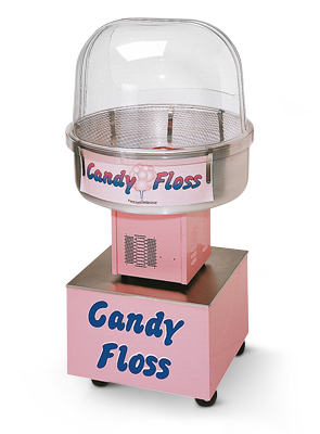 Model 3148FC | Floss About Mobile Cart with Cotton Candy Machine & Double Bubble
