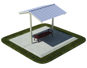 Outdoor Mini-Shelter Shade Structure