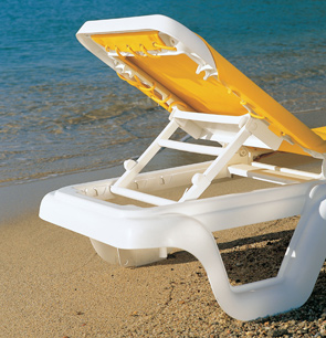 Model 99404099 | Marina Sling Chaise Lounge Chairs (Yellow/White)