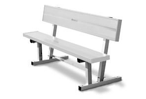 Model 9B21 | Multi-Purpose Aluminum Players Bench with Back