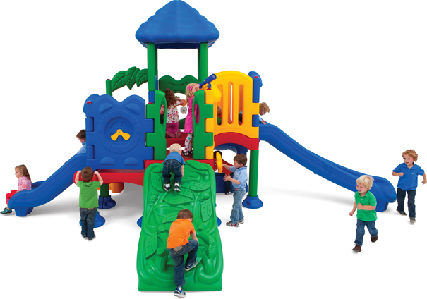 Model DC-5XLG-0210 | Discovery Center 5 Playground Structure