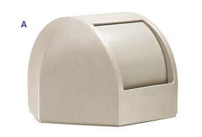 Model DC-737302 | Hexagon Waste Container Dome Top Lid (Sand Granite Beige)