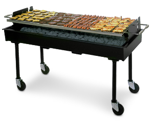 Model PG-2460-I | Charcoal-Fired Commercial Barbecue Grill 72L x 28W x 38H