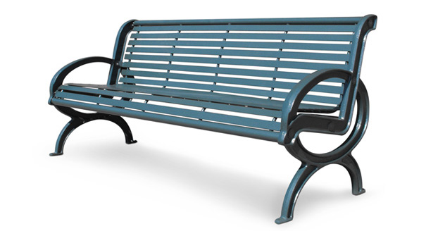 Model PVCL6 | Parkview Classique Commercial Outoor Benches (Black)