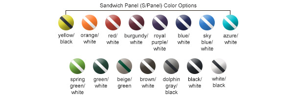 Sandwich Panel (S/Panel) Color Options
