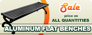 Special on Aluminum Backless Benches