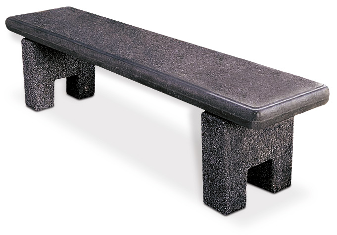 Belson Gallery Tf Concrete Flat Bench With Block Legs