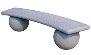 Model TF5140 | Precast Curved Concrete Sphere Bench