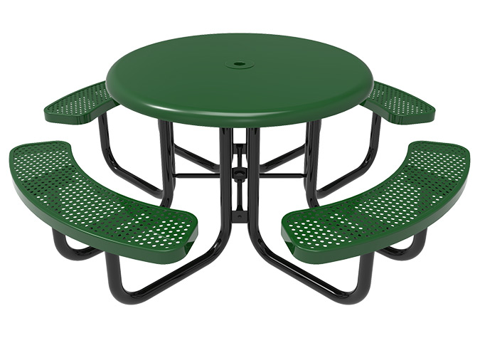 Belson Gallery TRS464 PA Round Coated Steel Portable Tables