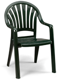 Model US0920 | Pacific Fanback Resin Chair (Amazon Green)