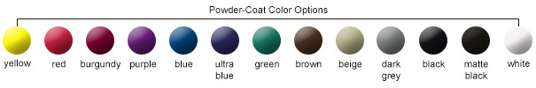 Powder-Coat Color Options