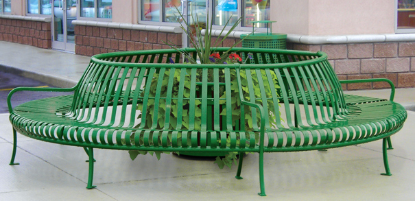 round tree bench