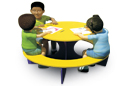 Plastic Round Kids Picnic Table