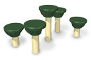 Frog Lily Pad Pedestal Seats