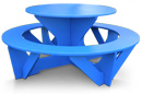 Round Kids Picnic Table