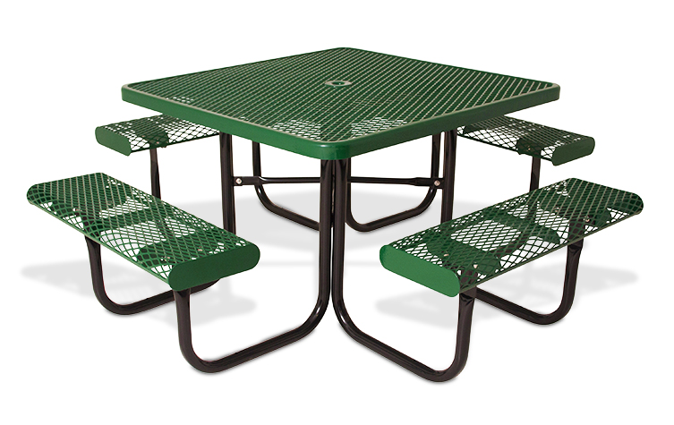 Belson | Gallery | 358-VR | Classic Style Square Steel Picnic Table