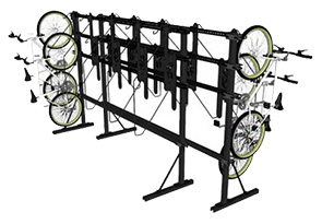 DoubleUp Single Sided Free-Standing Vertical Bike Rack
