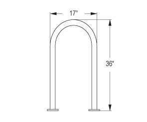 Standard Inverted U Bike Rack | Belson Outdoors®