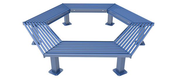 Hexagon Tree Bench without Back