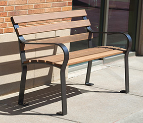 Arcadia™ Collection Wood Park Benches | Ipe Wood | Belson Outdoors®