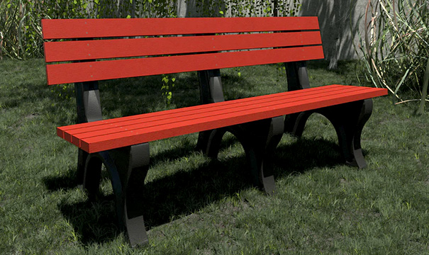 Aurora Traditional 6' Park Benches