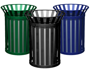 Broadway Series Steel Trash Receptacles