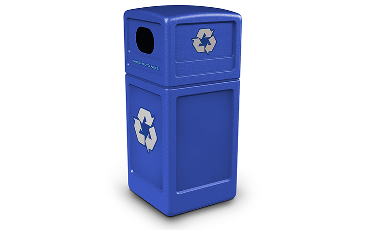 Belson | Gallery | DC-74610499 | Recycle42 Recycling Receptacle | Blue