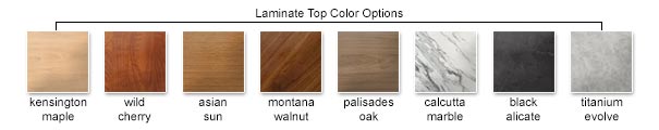 Laminate Top Color Options