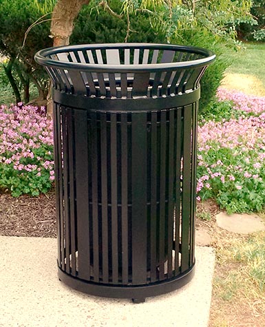 Belson | Gallery | PSFT34 | 34 Gallon Powder-Coated Steel Trash Receptacles