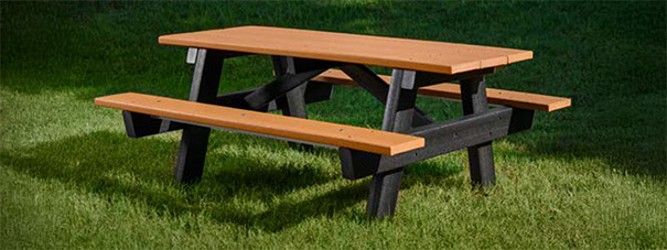 Recycled Plastic A-Frame Picnic Table