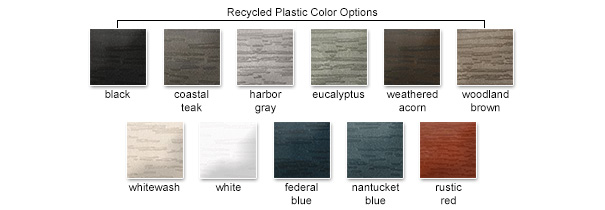 Recycled Plastic Color Options