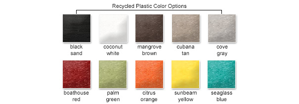 Recycled Plastic Color Options