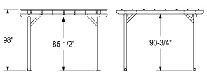 Saint Clair Pergolas Quick Dimensions