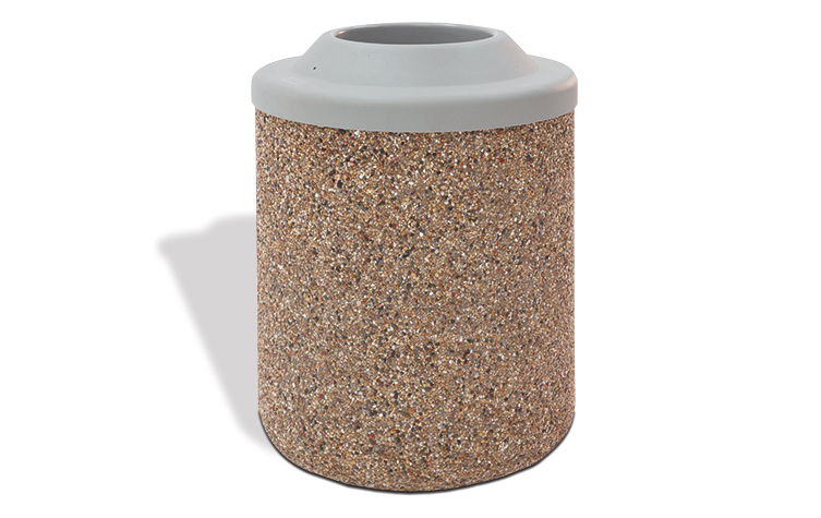 Belson | Gallery | TF1160 | 42 Gallon Round Concrete Waste Receptacle ...