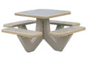 Square Concrete Picnic Tables