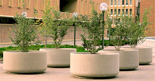 Essential Series Round Concrete Planters