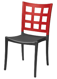 Model US647202 | US648202 | Apple Red/Charcoal Café Chairs