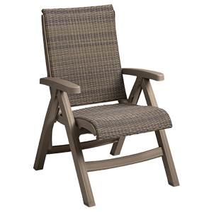 Model UT071181 | Java All-Weather Wicker Folding Chair (French Taupe)