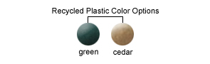 Recycled Plastic Color Options