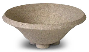 Contemporary Bowl Style Concrete Planters